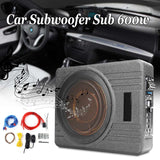 600W 10 Inch 12V Car Under Seat Thin Active Amplifier Subwoofer Slim Speaker Amplifier with Remove Control Amplifier