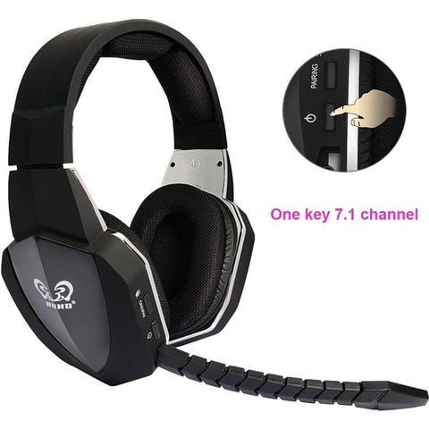 HUHD 7.1 Surround Sound Stereo headset 2.4Ghz Optical Wireless Gaming Headset headphone for PS4 3 XBox 360 one S PC TV earphones