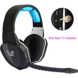 HUHD 7.1 Surround Sound Stereo headset 2.4Ghz Optical Wireless Gaming Headset headphone for PS4 3 XBox 360 one S PC TV earphones